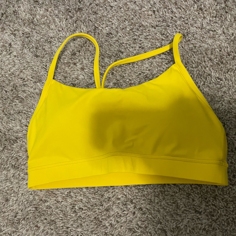 Excellent condition! Crz yoga bright yellow sports bra sizeM